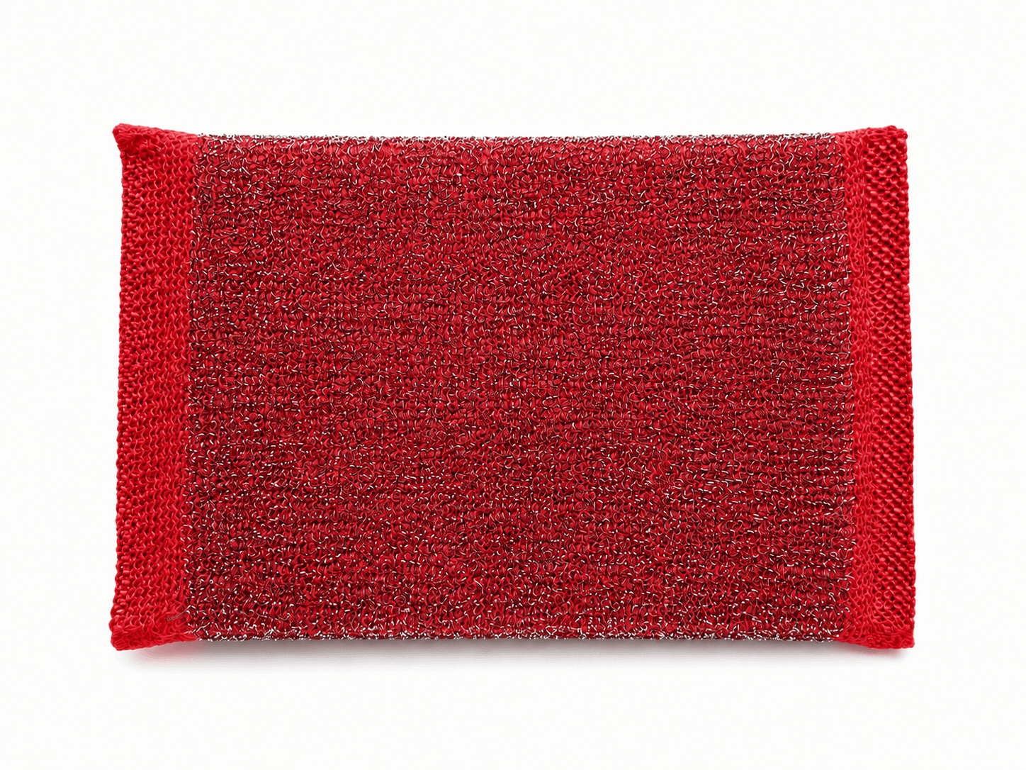 LECTUS stainless steel wool sponge in Crimson Red
